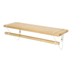 Półka Bish biała naturalna