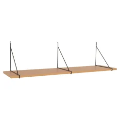 Półka Chiba 120cm naturalna/ czarna