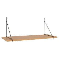 Półka Chiba 80cm naturalna/ czarna