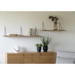 Półka Chiba 80cm naturalna/ czarna