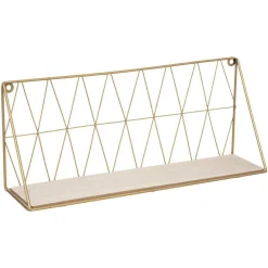 Półka ścienna Wire złota