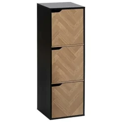 Półka Mix`n Door Chevrons 3-komorowa      czarna