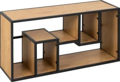 Półka naścienna Seaford III dąb/czarny