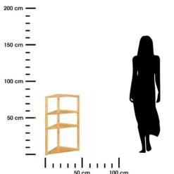 Półka narożna Lab n`Modul 3-poziomowa