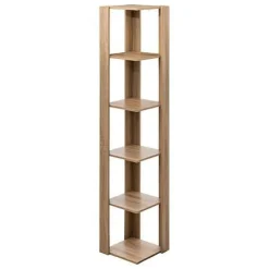 Półka narożna Novia z efektem drewna