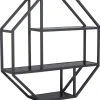 Półka Seaford Octagon czarna