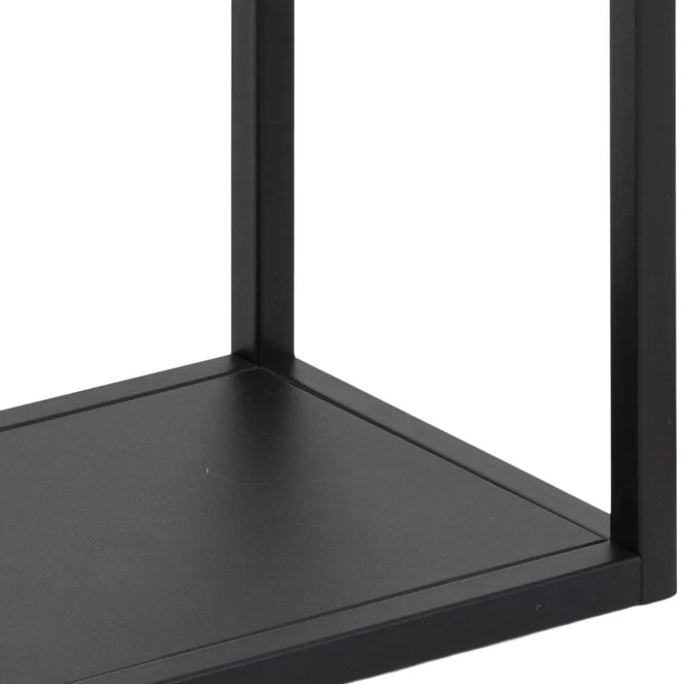 Półka wisząca Geelong kwadratowa czarna