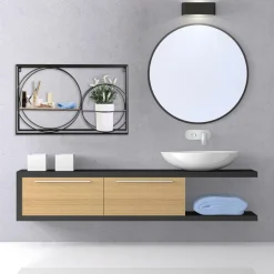 Półka z organizerem Atta czarna