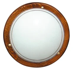 Plafon 1030 plaf 40 drewno standard  2x60W E27 dąb