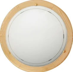 Plafon 1030 plaf 40 drewno standard  2x60W E27 sosna