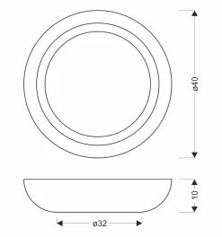 Plafon Abruzzo szaro-drewniany 24W LED 40x32 cm klosz biały
