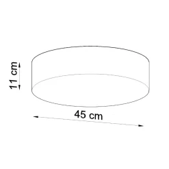 Plafon ARENA 45 szara