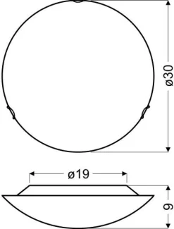 Plafon Astro 30 1x10W LED 6500K transparentny