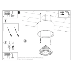 Plafon BASIC 1 naturalne drewno