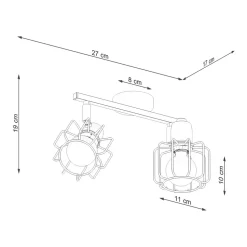 Plafon BELUCI 2 biały
