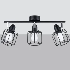 Plafon BELUCI 3 czarny