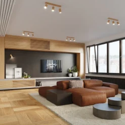 Plafon BERG 4 naturalne drewno