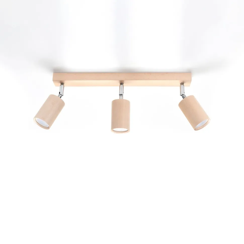 Plafon BERG 3 naturalne drewno