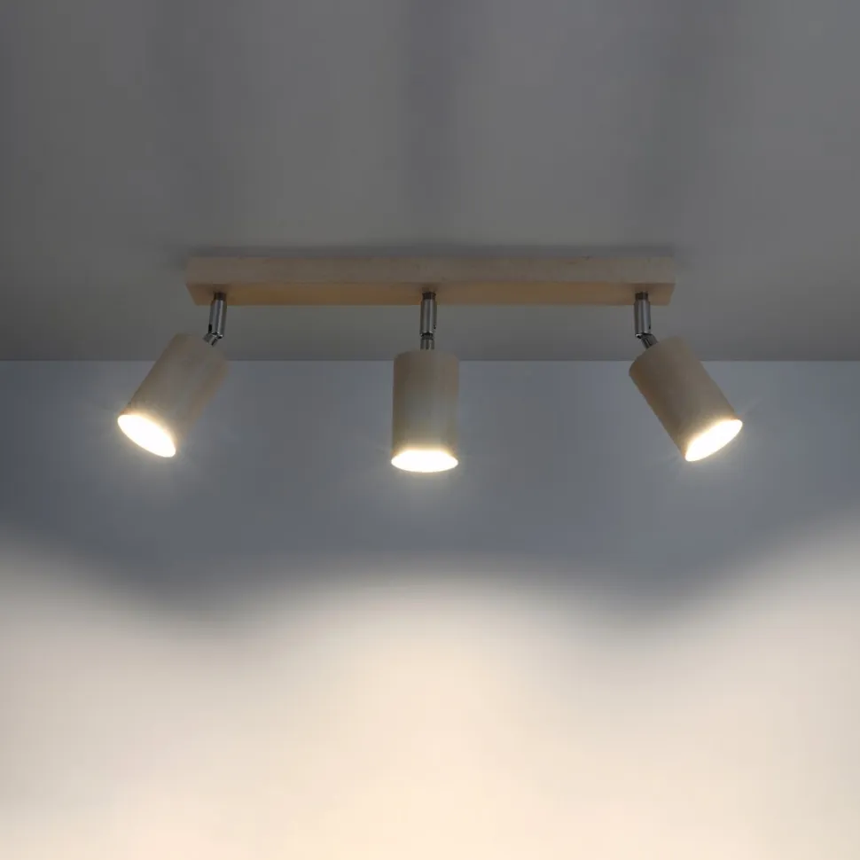 Plafon BERG 3 naturalne drewno