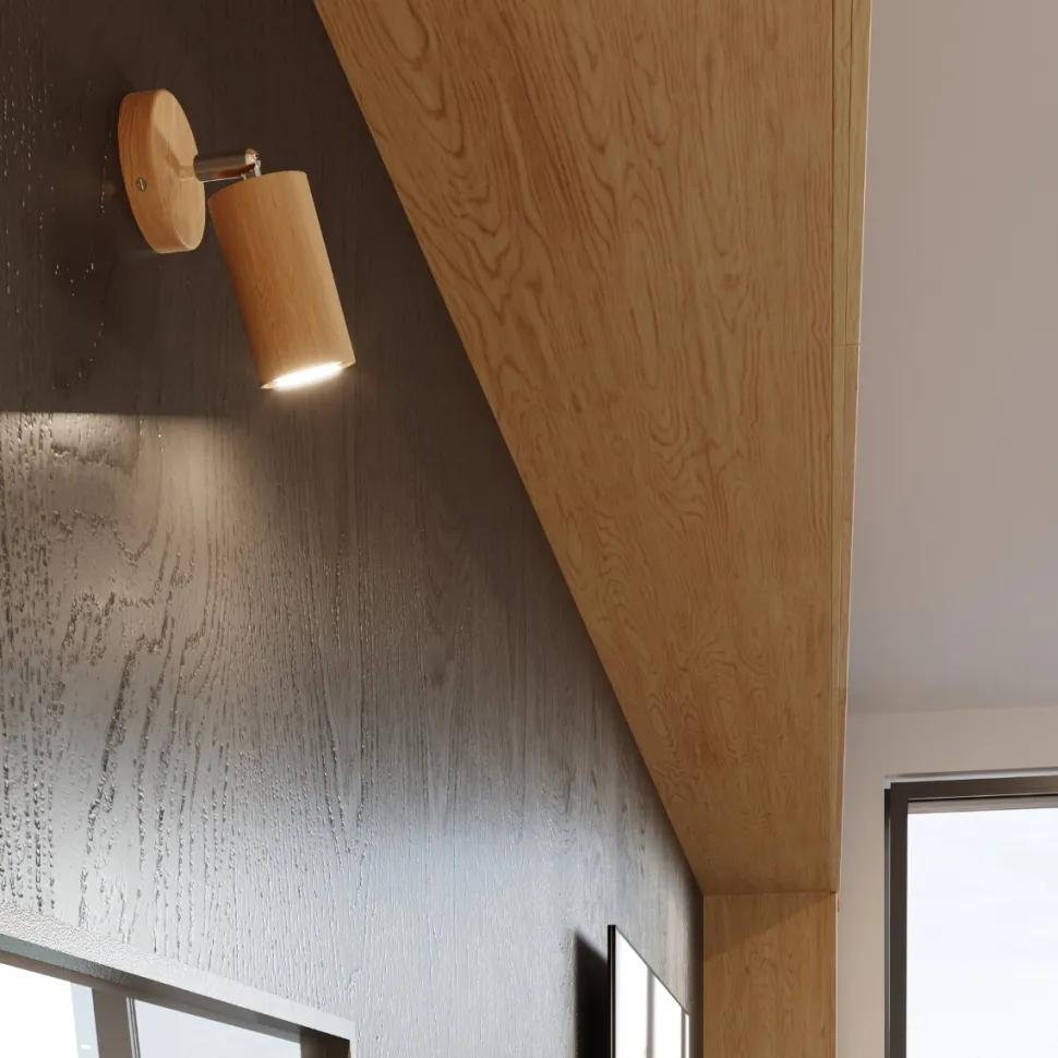 Plafon BERG 3 naturalne drewno