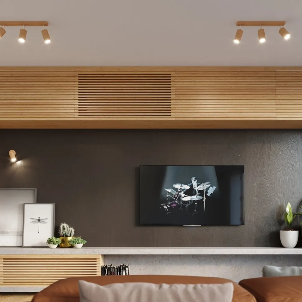 Plafon BERG 3 naturalne drewno