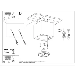 Plafon ceramiczny SEIDA