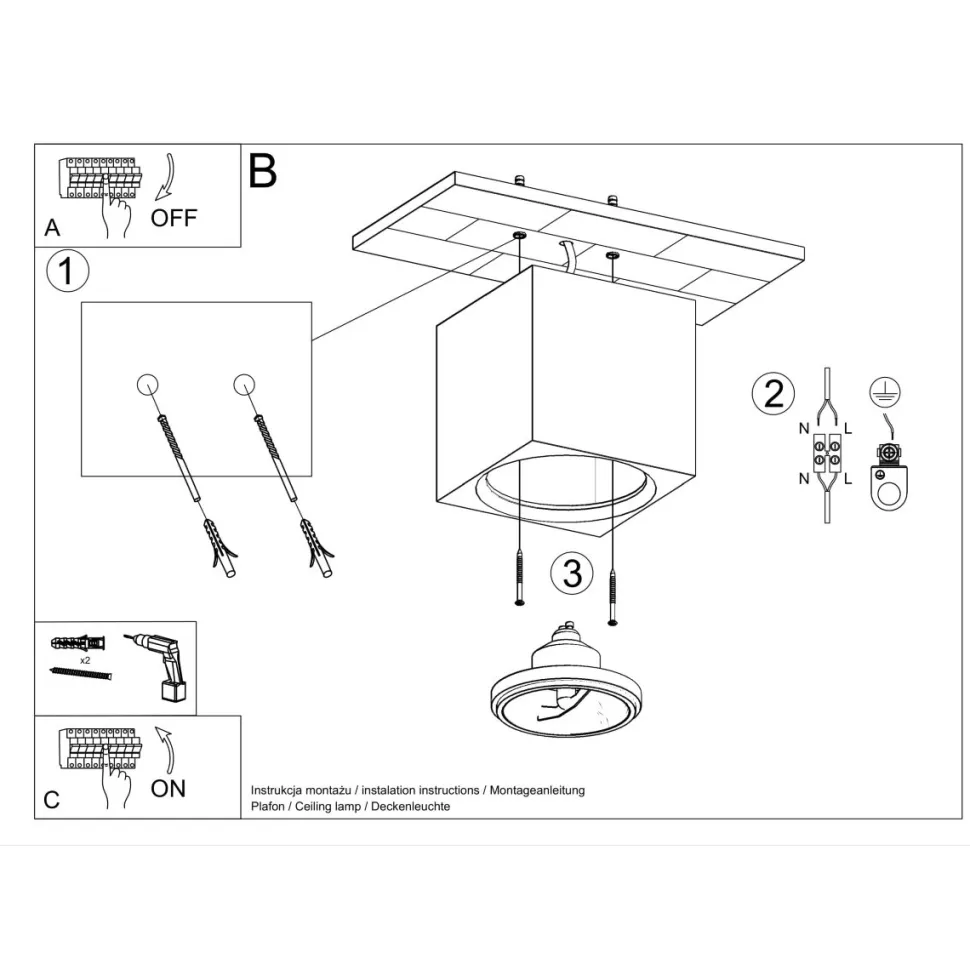 Plafon ceramiczny SEIDA