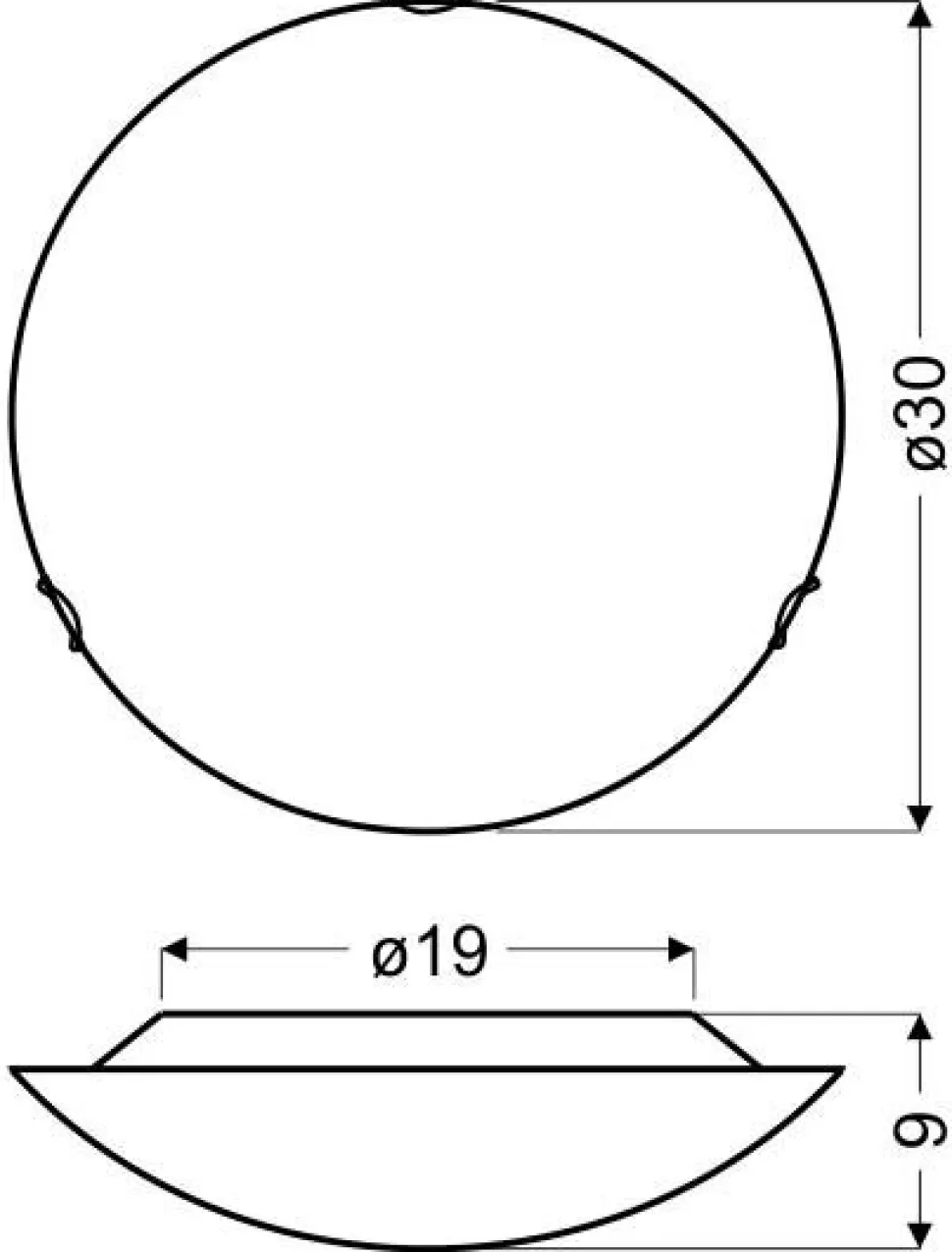 Plafon Circle 30 1x10W LED 6500K