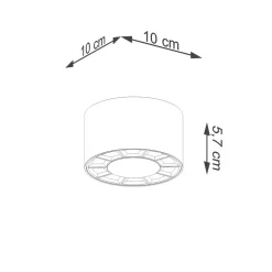 Plafon DIO biały LED