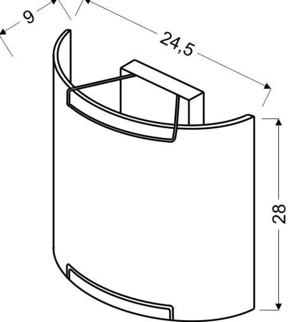 Plafon Doka 280x245mm 1x60W E27
