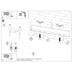 Plafon EYETECH 3 biały