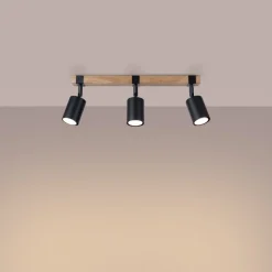 Plafon FAGER 3 czarny