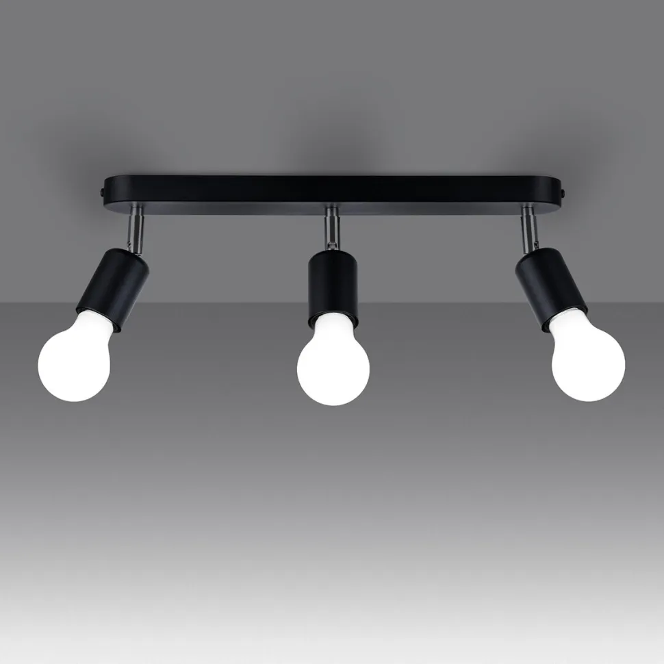 Plafon FORNES 3 czarny