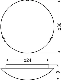 Plafon Galeo 30 1x60W E27