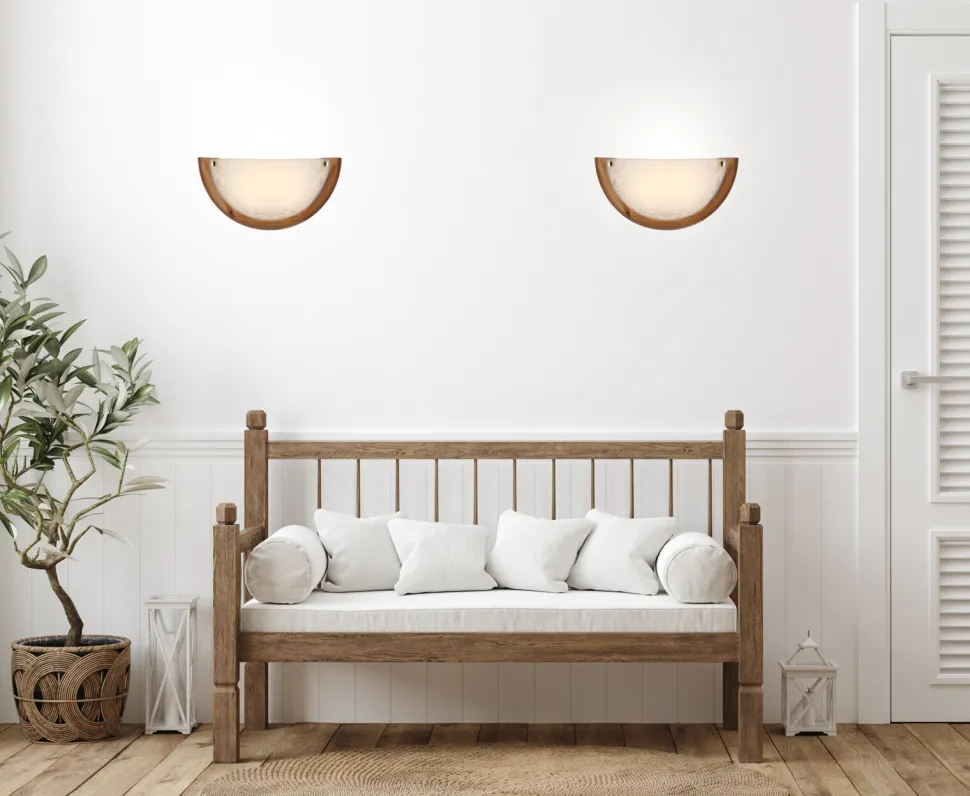 Plafon Herba 0,5 drewno standard 1x60 w E27 dąb