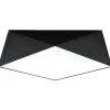Plafon HEXA 45 czarny