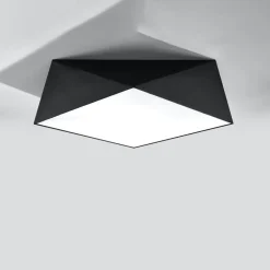 Plafon HEXA 45 czarny