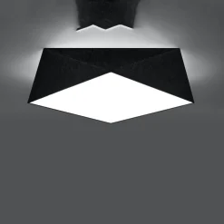 Plafon HEXA 45 czarny