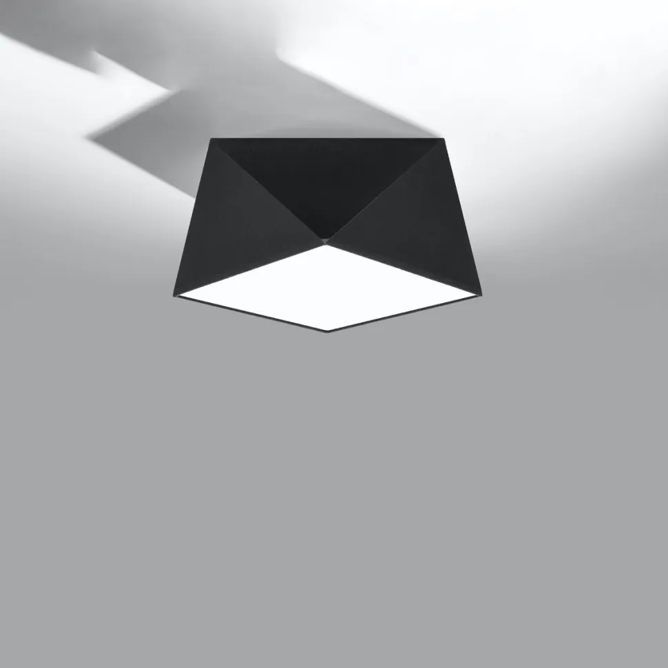 Plafon HEXA 25 czarny
