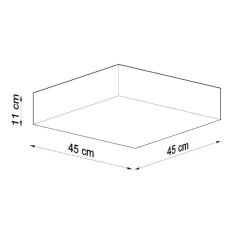 Plafon HORUS 45 biały