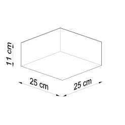 Plafon HORUS 25 biały