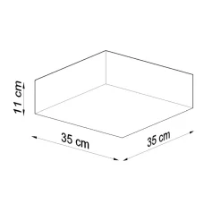 Plafon HORUS 35 biały