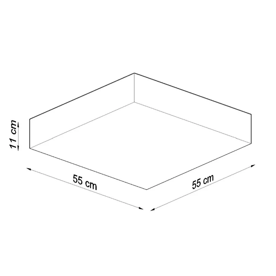 Plafon HORUS 55 czarny