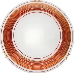 Plafon Izis plafon 30 1x60W E27 czerwono-złoty