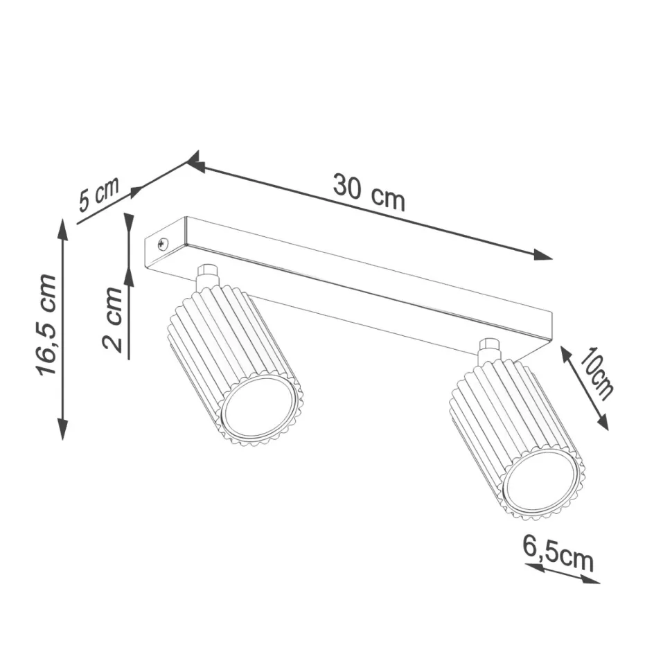 Plafon KARBON 2 beżowy