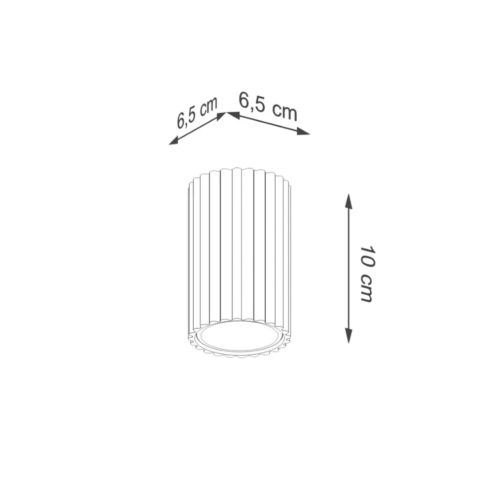 Plafon KARBON 10 beżowy