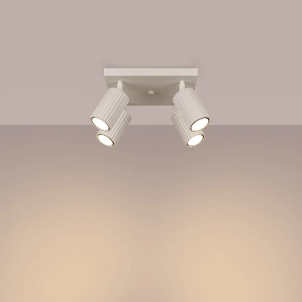 Plafon KARBON 4 beżowy