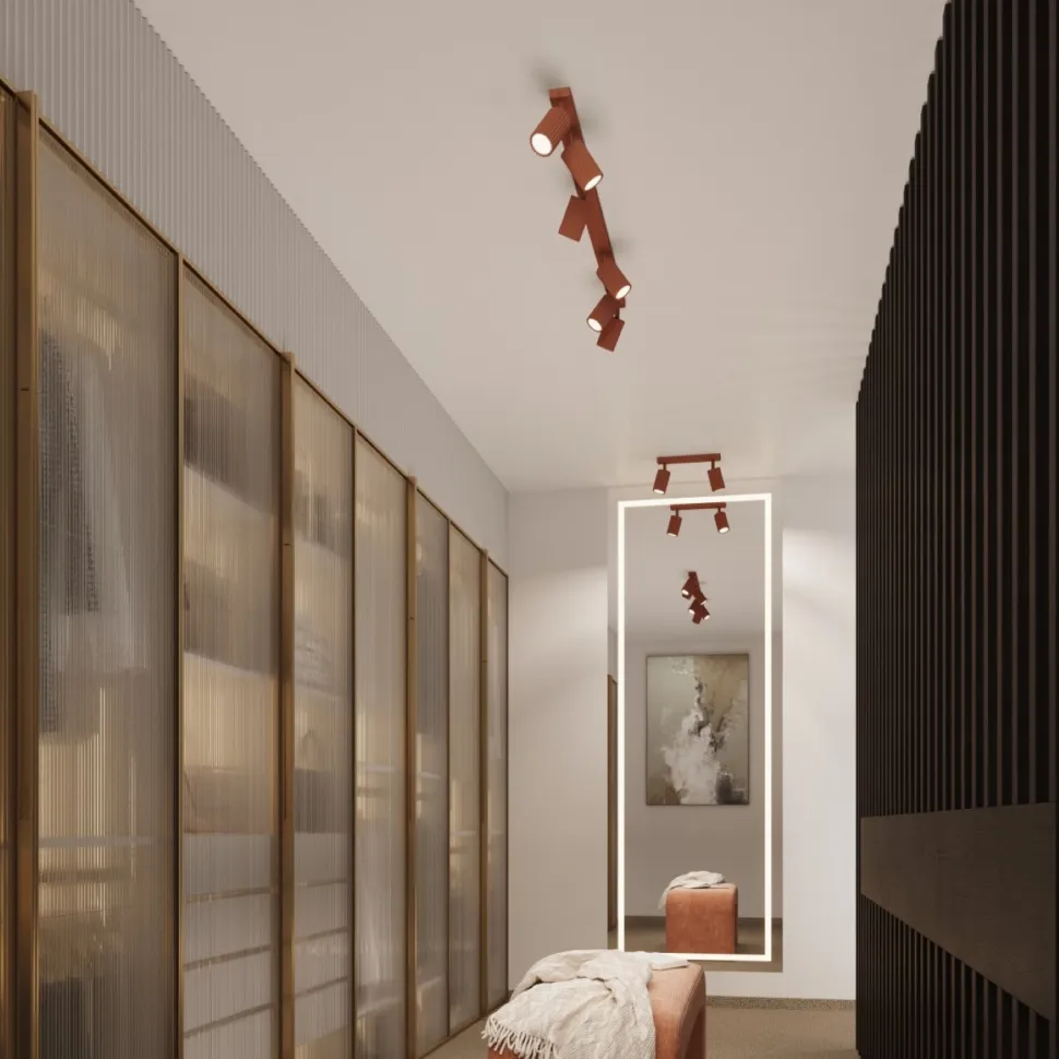 Plafon KARBON 30 ochra czerwona