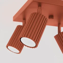 Plafon KARBON 4 ochra czerwona