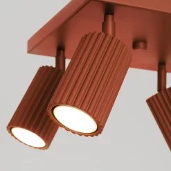 Plafon KARBON 4 ochra czerwona